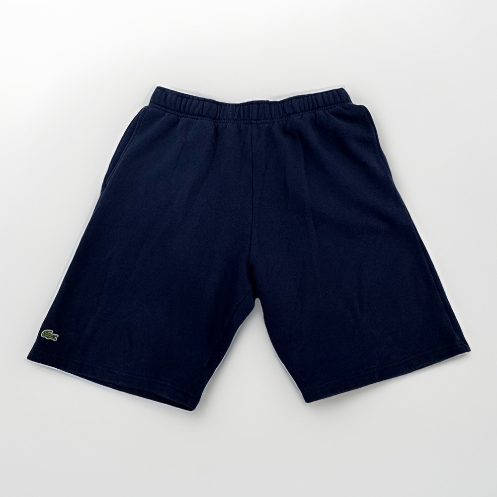 Lacoste Performance Navy Sweat Shorts Women's Size 16 176cm 70in Athletic Casual